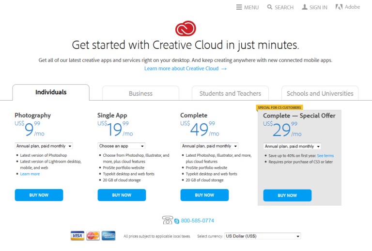 creative-cloud-landing-page